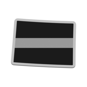 Colorado State Thin Silver Line Decal CO Corrections Vinyl Sticker Rotten Remains