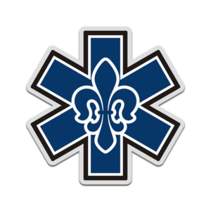 New Orleans Star of Life Sticker Decal