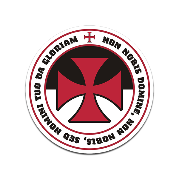 Knights Templar Cross Seal Sticker Decal