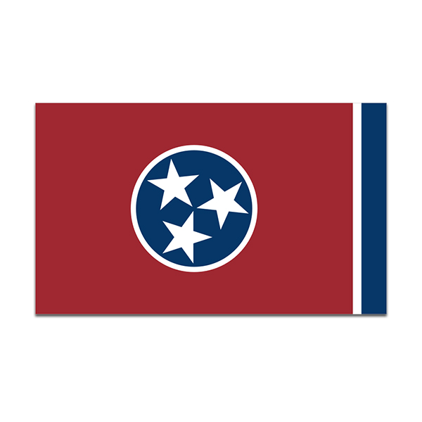 Tennessee State Flag TN Vinyl Sticker Decal Rotten Remains