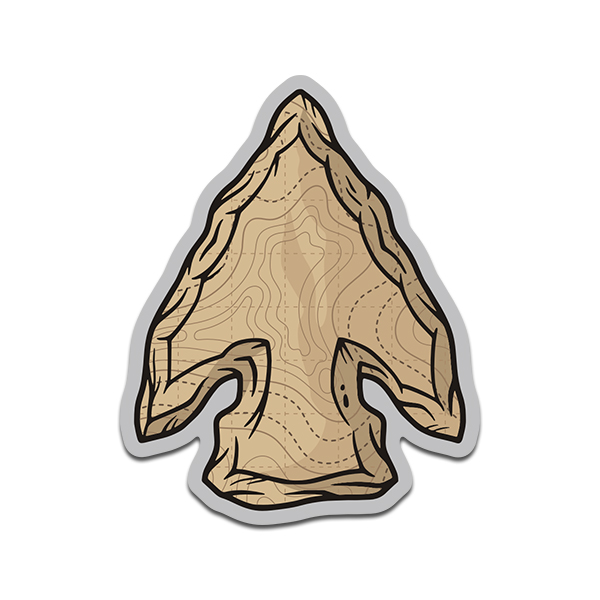 Arrowhead Topographic Map Sticker