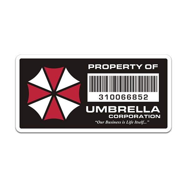 Property of Umbrella Corporation Sticker Decal Resident Evil Raccoon City  Corp V3