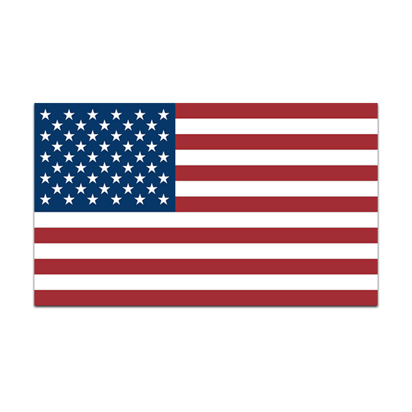 American Flag (RH) Sticker Decal Forward United States US USA Rotten Remains