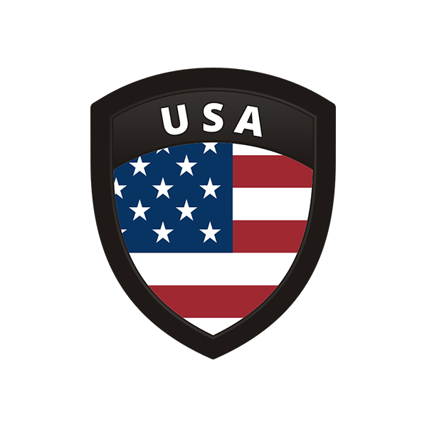 American Flag United States USA Shield Badge Sticker Decal Rotten Remains
