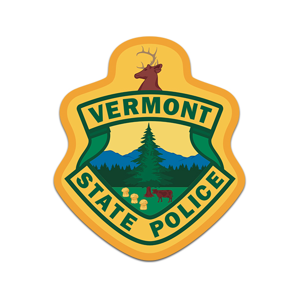 Vermont State Police Vinyl Sticker Decal Trooper VT Officer Collectable Rotten Remains