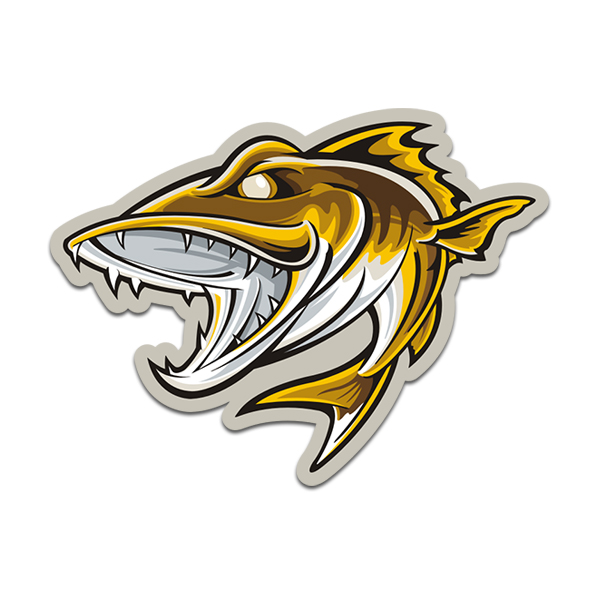 Walleye Angler Fishing Boat Fish Sticker Decal V2