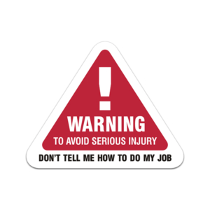 Warning To Avoid Serious Injury Sticker Decal