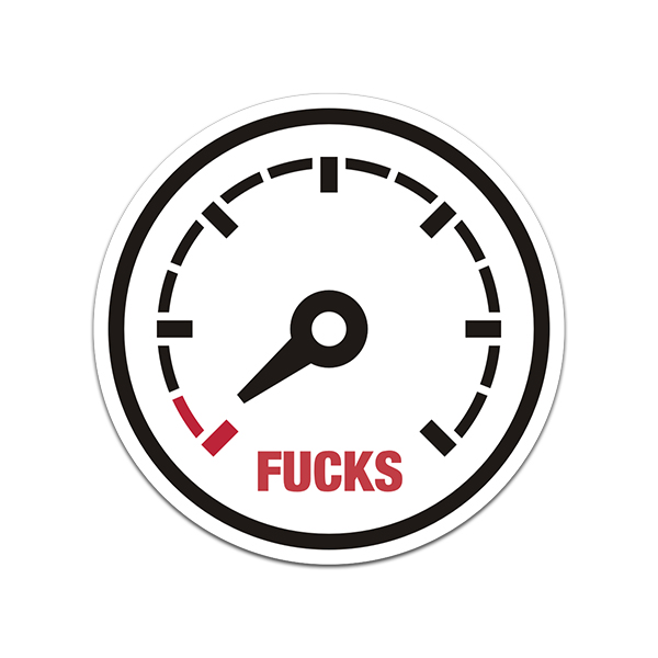 Zero Fucks Given Sticker V1