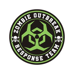 Zombie Outbreak Response Unit Zombies Hunter Green Sticker Decal V2 Rotten Remains