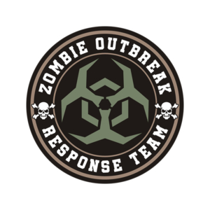 Zombie Outbreak Response Unit Zombies Army Green Tan MultiCam Sticker Decal V2 Rotten Remains