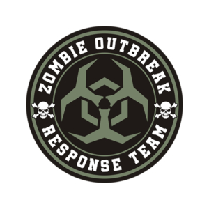 Zombie Outbreak Response Unit Zombies Army Green OD Olive Drab Sticker Decal V2 Rotten Remains