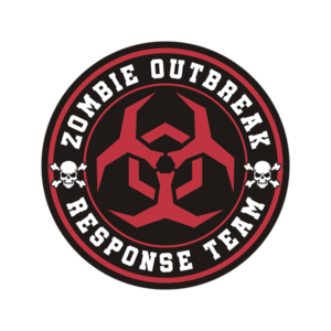 Zombie Outbreak Response Unit Zombies Hunter Red Sticker Decal V2 Rotten Remains