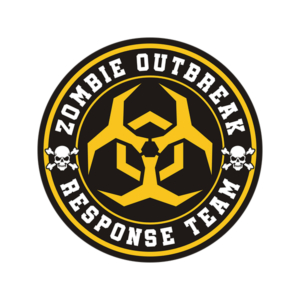 Zombie Outbreak Response Unit Zombies Hunter Yellow Sticker Decal V2 Rotten Remains